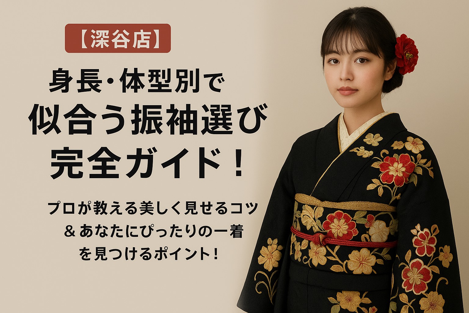 【深谷店】身長・体型別で似合う振袖選び完全ガイド！プロが教える美しく見せるコツ＆あなたにぴったりの一着を見つけるポイント！